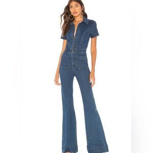 Show me your mumu Everhart Jumpsuit in Lunar Blue